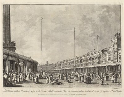 Processione del Corpus Domini in Piazza San Marco da Giovanni Battista Brostoloni