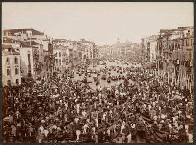 Venezia - La Regata da Giovanni Battista Brusa