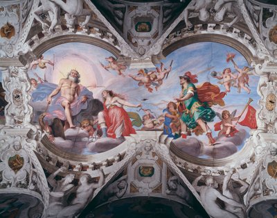 Afrodite implora Zeus di non uccidere il suo amante Anchise da Giovanni Battista Carlone