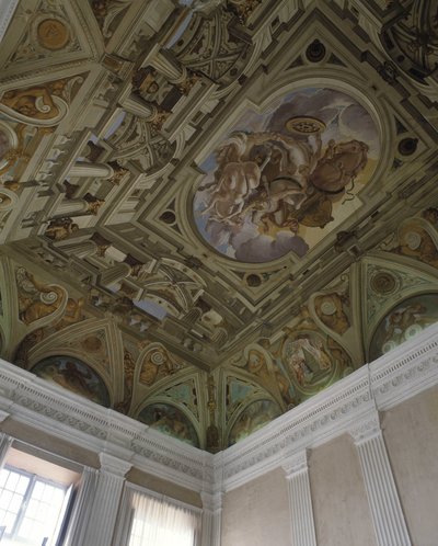 La caduta di Fetonte (1625) - Affresco en trompe l