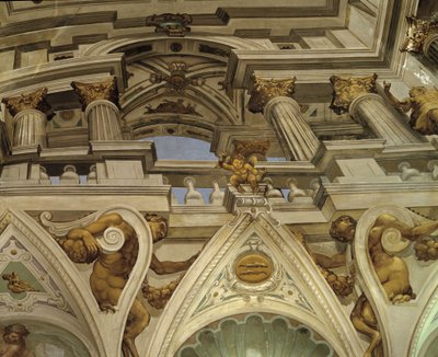 La caduta di Fetonte (1625) - Affresco en trompe l
