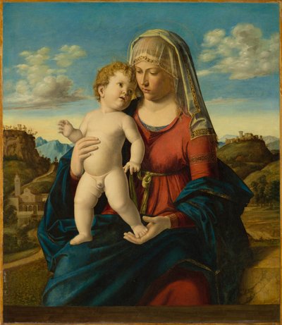 Madonna col Bambino in un paesaggio da Giovanni Battista Cima da Conegliano