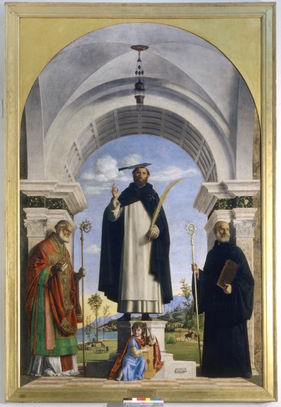 San Pietro Martire con i santi Nicola e Benedetto da Giovanni Battista Cima da Conegliano