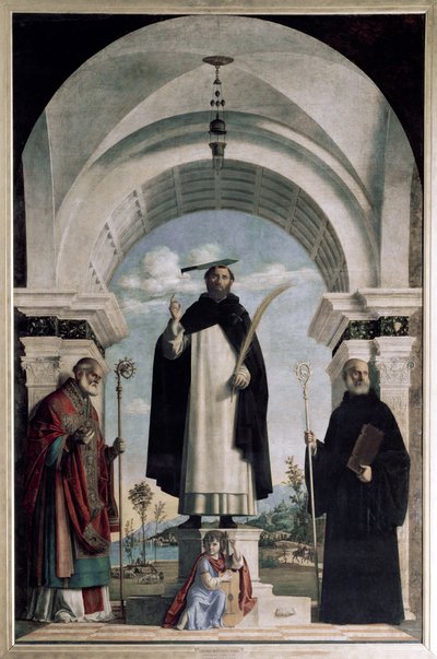 San Pietro di Verona con San Nicola e San Benedetto con angelo da Giovanni Battista Cima da Conegliano