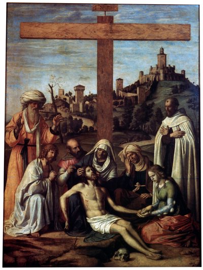 Il compianto su Cristo con un monaco carmelitano, c1510 da Giovanni Battista Cima da Conegliano
