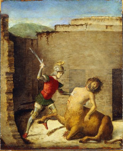 Teseo che uccide il Minotauro da Giovanni Battista Cima da Conegliano