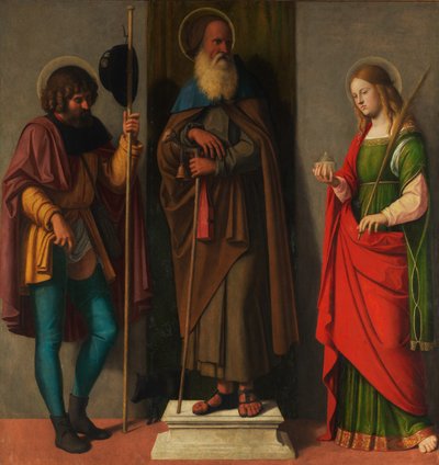 Tre santi: Rocco, Antonio Abate e Lucia da Giovanni Battista Cima da Conegliano