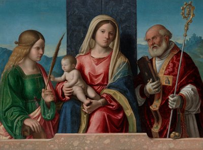 Vergine e Bambino con i santi Caterina e Nicola da Giovanni Battista Cima da Conegliano