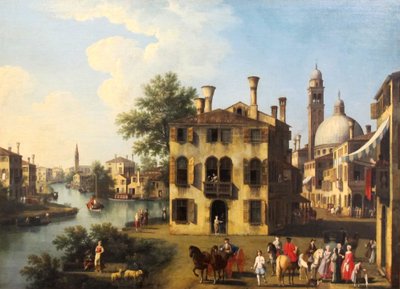 Veduta del Brenta, vicino a Dolo da Giovanni Battista Cimaroli