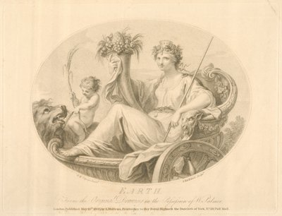 Terra, inciso da Francescco Bartolozzi (1727-1815) pubblicato a Londra, 1803 da Giovanni Battista Cipriani