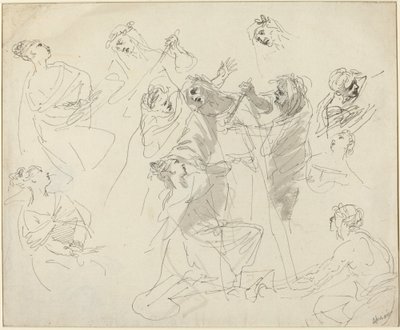 Studi di figure (recto) da Giovanni Battista Cipriani