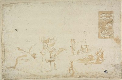 Schizzi di soggetti mitologici da Giovanni Battista Cipriani