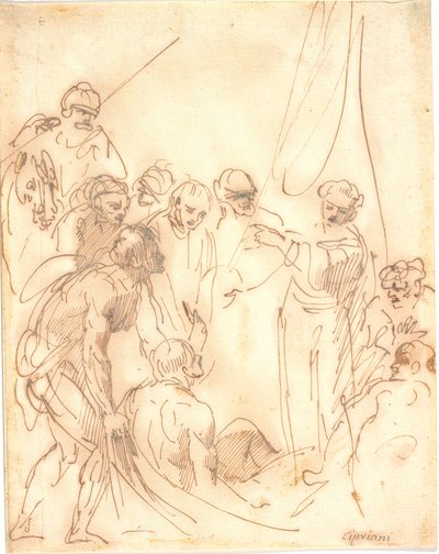 San Pietro guarisce (?) da Giovanni Battista Cipriani