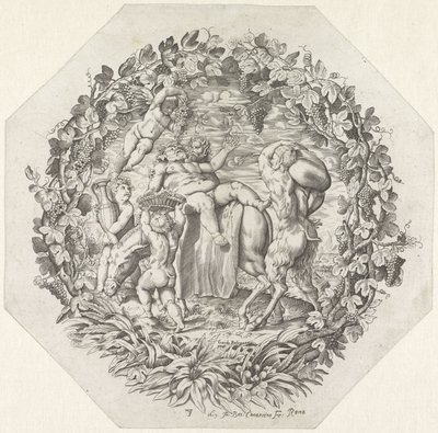 Baccanale con Sileno ubriaco da Giovanni Battista Costantini