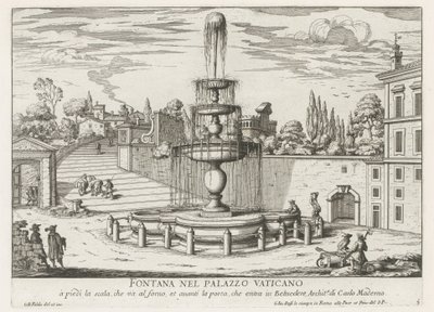 Fontana nel Vaticano da Giovanni Battista Falda