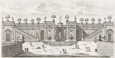 Fontana di Venere nei giardini di Villa Doria Pamphilj a Roma da Giovanni Battista Falda