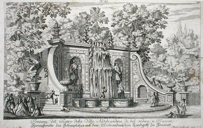 Fontana del Teatro alla Villa Aldobrandina, Frascati, c.1675, da 