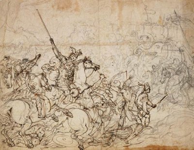 Scena di battaglia con elefanti e orientali da Giovanni Battista Foggini