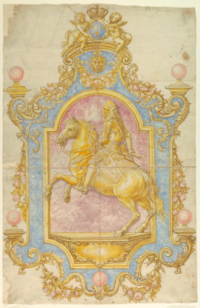 Disegno, decorazione murale per Cosimo III de
