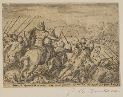 Acron attacca Romolo da Giovanni Battista Fontana