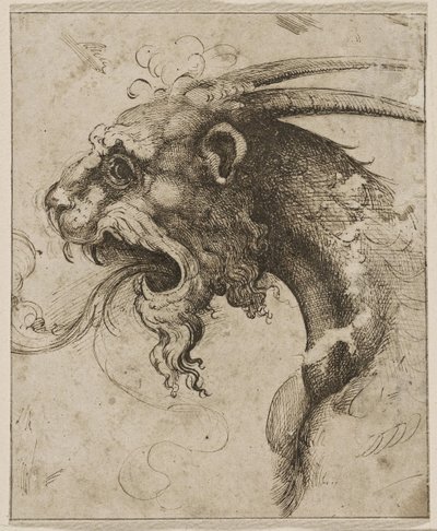 Testa di una Chimera da Giovanni Battista Franco