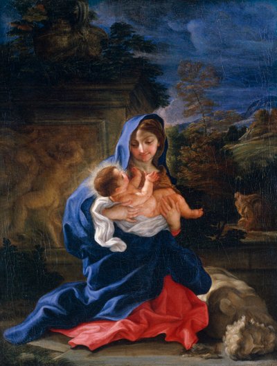 Il riposo durante la fuga in Egitto da Giovanni Battista Gaulli Baciccio