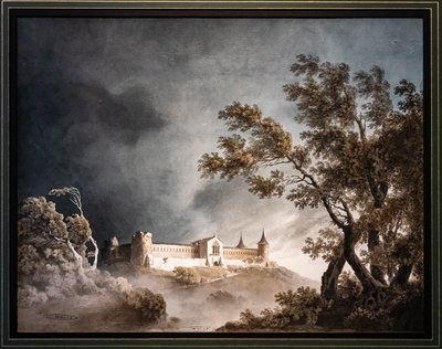 Paesaggio nella tempesta e castello da Giovanni Battista Gubernatis