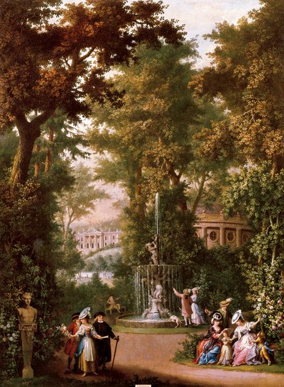 Scene di giardino, c. 1765 da Giovanni Battista Innocenzo Colombo