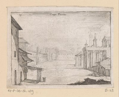 Veduta del Foro Romano a Roma (serie: Vedute di Roma) da Giovanni Battista Mercati