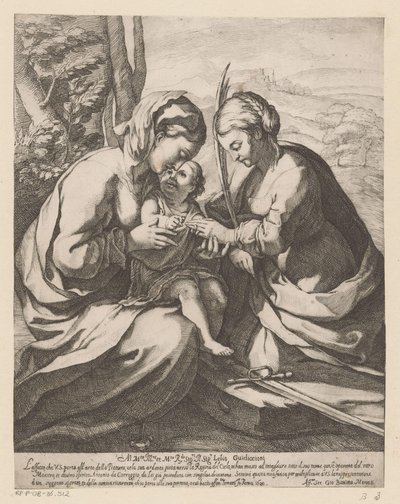 Il matrimonio mistico di Santa Caterina da Giovanni Battista Mercati