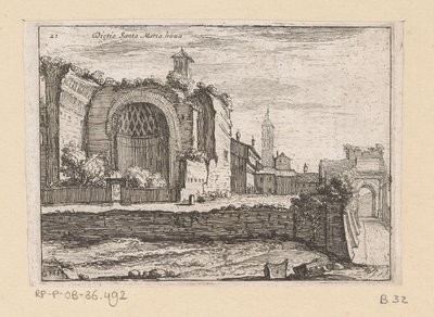 Rovine del Tempio di Venere e Roma a Roma da Giovanni Battista Mercati