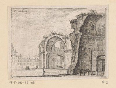 Rovine delle Terme di Diocleziano a Roma da Giovanni Battista Mercati