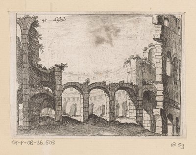 Rovine del Colosseo a Roma da Giovanni Battista Mercati