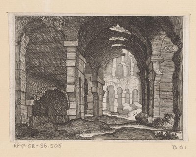 Rovine del Colosseo a Roma da Giovanni Battista Mercati