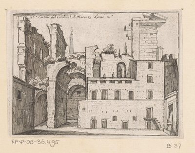 Rovine del Serapeo a Roma da Giovanni Battista Mercati