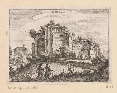 Rovine in un paesaggio da Giovanni Battista Mercati