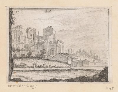 Rovine del Palazzo Maggiore a Roma da Giovanni Battista Mercati