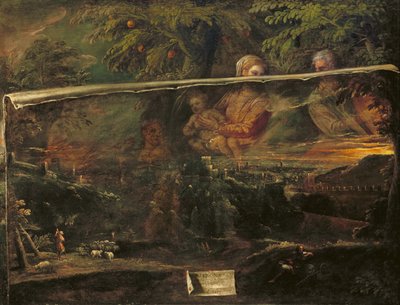 Una visione della Sacra Famiglia vicino a Verona, 1581 da Giovanni Battista Moroni