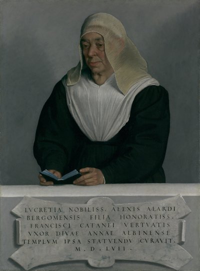 Lucrezia Agliardi Vertova 1490-1558, 1557 da Giovanni Battista Moroni