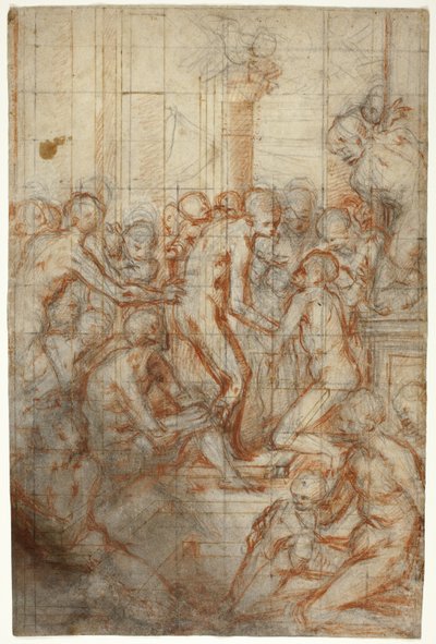Studio per la Purificazione della Vergine da Giovanni Battista Naldini