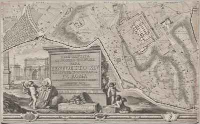 Nuova pianta di Roma data in luce da Giambattista Nolli l’anno MDCCXLVII, conosciuta come La Pianta Grande di Roma da Giovanni Battista Nolli
