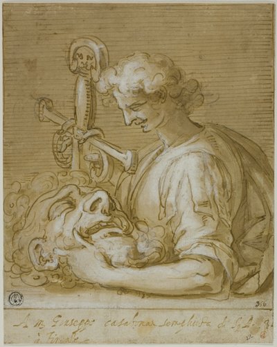 Davide con la testa e la spada di Golia da Giovanni Battista Paggi