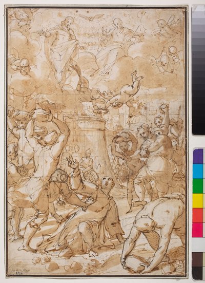 La lapidazione di Santo Stefano, inizio XVII secolo da Giovanni Battista Paggi