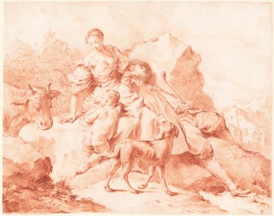 Una famiglia di pastori a riposo da Giovanni Battista Piazzetta