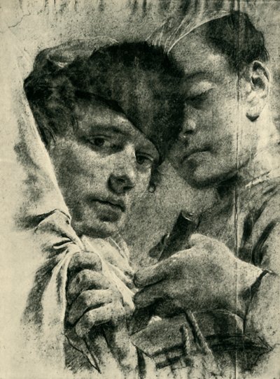 Tamburino e portabandiera, inizio-metà XVIII secolo, 1943 da Giovanni Battista Piazzetta