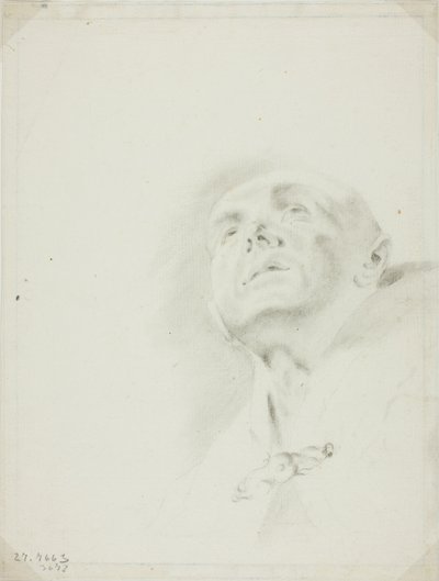 Testa di un sacerdote da Giovanni Battista Piazzetta