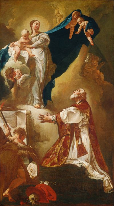 Madonna e Bambino che appaiono a San Filippo Neri da Giovanni Battista Piazzetta