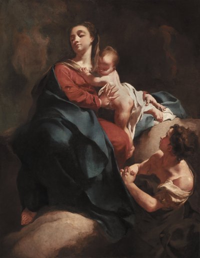 Madonna col Bambino e una figura adorante da Giovanni Battista Piazzetta