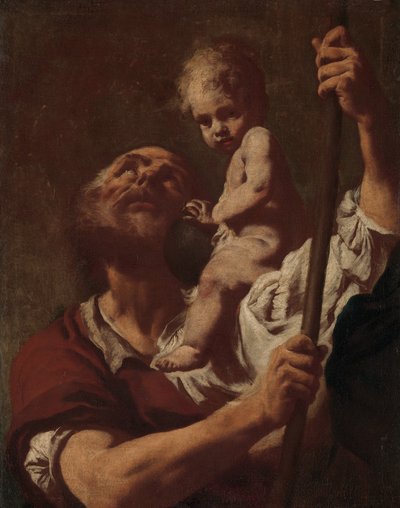 San Cristoforo che porta il Bambino Gesù da Giovanni Battista Piazzetta
