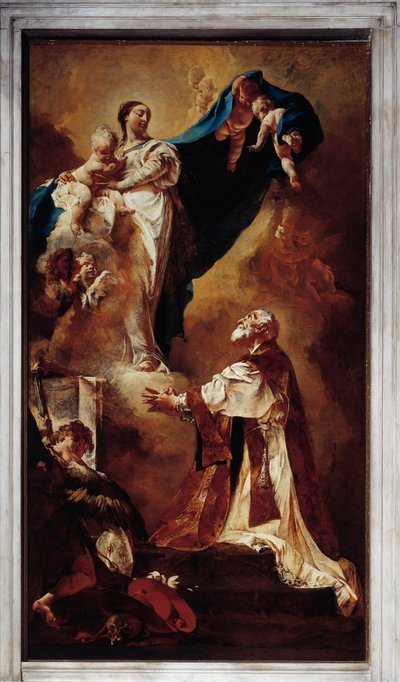 La Vergine appare a San Filippo Neri da Giovanni Battista Piazzetta